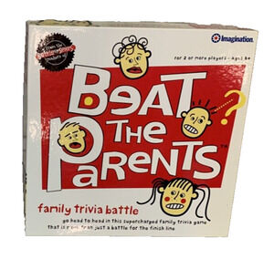 Beat The Parents Board Game Family Trivia Battle Ages 8+ Family Fun Complete